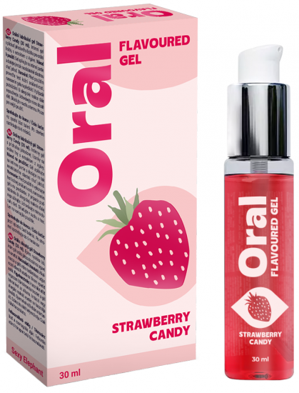 Orální Lubrikační Gel Strawberry Candy 30 Ml Transexualcz 7551